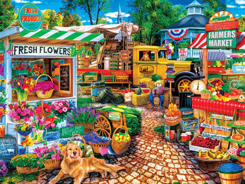 MasterPieces 750 Piece Jigsaw Puzzle - Sale On The Square, 18"x24" for Adults and Family