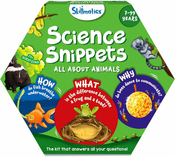 Skillmatics Flash Cards - Science Snippets Animals, STEM Learning Educational Toys &