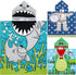 Chumia 3 Pack Kids Hooded Beach Poncho Towels Toddler Swim Pool Bath