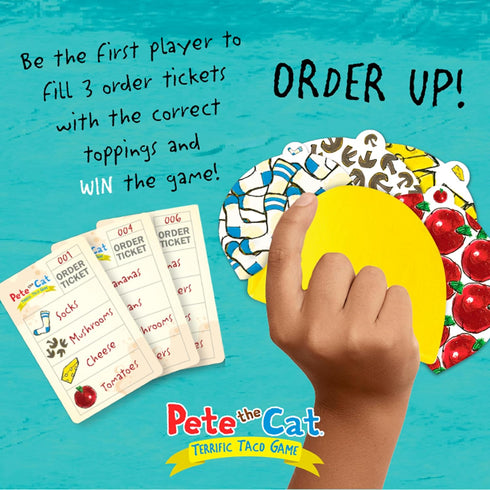 Briarpatch Pete The Cat Terrific Taco Game for Fans of The Pete The Cat Books, Ages 3+