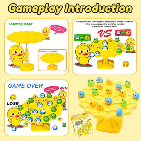 Yeopopshop 2-Player Interactive Balance Game, Balanced Tree Board Game with Colorful Beads, Balance Tree Learning