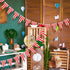 328ft 200 Pcs Carnival Circus Party Decorations - Red and White Striped Pennant Banner Flags for Celebration