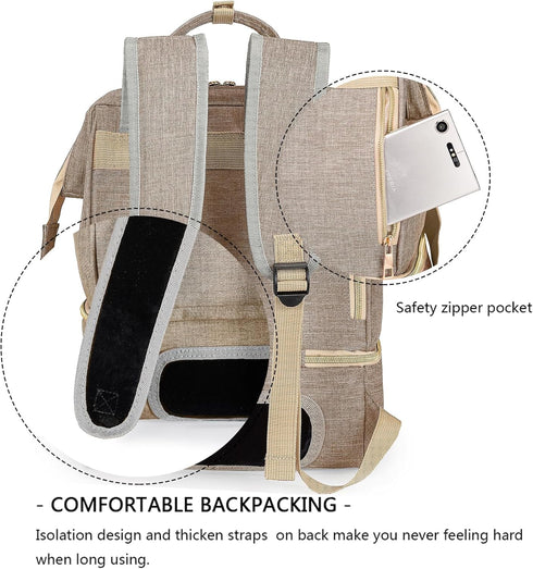 Backpack Backpack MOMIGO Breast Pump - Cooler and Moistureproof Bag Double Layer for Mother Outdoor Working with USB