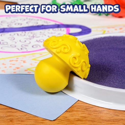2 Set 4 Ready Learn Paint & Dough Mushroom Stampers - of Textures - Playdough Accessories - Easy-Grip Art Supplies