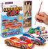 Made By Me Build & Paint Your Own Wooden Cars - DIY Wood Craft Kit for Kids Ages 6+ - 3 Race Cars, Multicolor