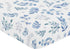 Sweet Jojo Designs Floral Leaf Fitted Crib Sheet for Baby or Toddler Bed, Blue Grey and White Boho Watercolor