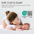 SafeRest Waterproof Mattress Protector Crib Size Absorbent Breathable Soft Fitted Bed Cover with Stretchable Pockets