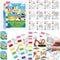 Zoyeven 192 Pcs Mess Free Painting Transportation Watercolor Coloring Books Vehicle Party Favors