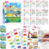 Zoyeven 192 Pcs Mess Free Painting Transportation Watercolor Coloring Books Vehicle Party Favors
