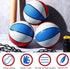 Vinsot 6 Pack Mini Basketballs with Pump - Red, White and Blue Mini Basketball Set for Indoor, Outdoor, Pool Parties