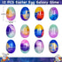 12 Pack Prefilled Easter Galaxy Slime Eggs,Galaxy Slime Easter Egg Fillers Stress Relief Easter Egg Hunt Filling Treats