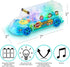 ArtCreativity Light Up School Bus Toy for Toddlers - Bump and Go Toy Bus with Colorful Gears, LED Lights, Music