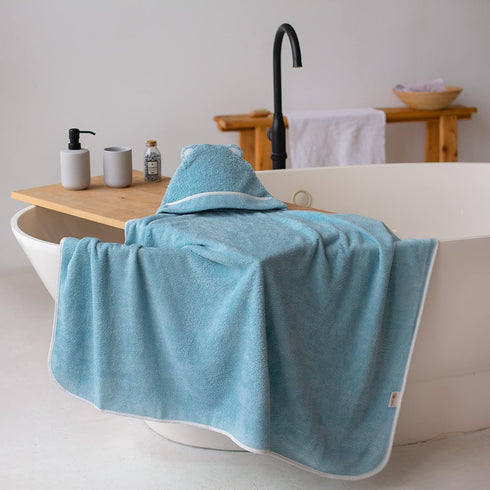 Premium Baby Bath Towel - Rayon Made from Bamboo Hooded Baby Towels - Newborn Baby Towel with Hood - Large Hooded Towel