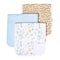 Copper Pearl Baby Burp Cloth Large 21''x10'' Size Premium Absorbent Triple Layer