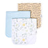 Copper Pearl Baby Burp Cloth Large 21''x10'' Size Premium Absorbent Triple Layer