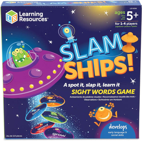 Learning Resources Slam Ships Sight Words Game - Ages 5+ Educational and Fun Games for Kids