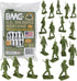 BMC Marx Plastic Army Men Marching US Soldiers - 27pc Green WW2 Figures, US Made