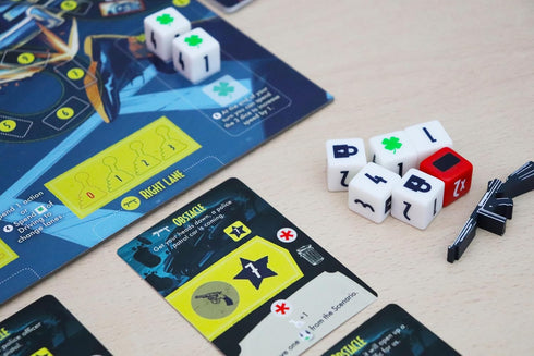 Fictions - Memoirs of a Gangster Board Game for 1-4 Players, Ages 14+, Cooperative Narrative Gameplay