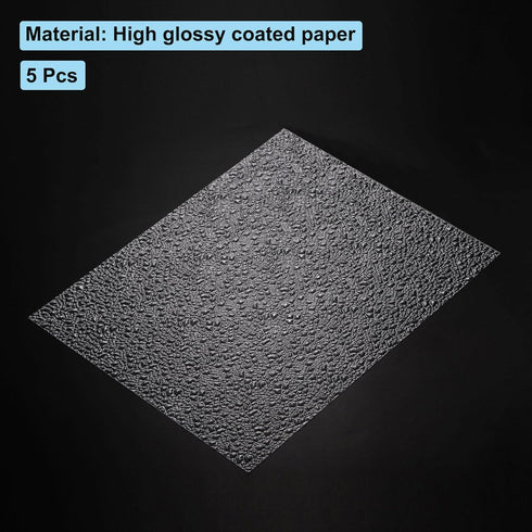 MECCANIXITY DIY Ripple Water Effect Sheet – 10.6 x 7.9 Inch Still Water Texture Sticker for Lake Scene Dolls House
