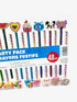 Creatology 48 Piece Pencil Party Pack! Includes 12 Colored Pencils, 12 No 2 Pencils, 24 Fun Shaped Erasers