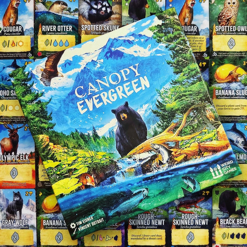 1 4 10+ Weird City Games Canopy Evergreen - Strategy Board Game - for to Players and Ages