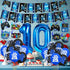 Video Game 10th Birthday Party Decorations, Blue and Black Level Up 10 Balloons Kit for Boys Girls 10 Years Old