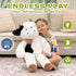 31 Inches, Tezituor Giant Cow Stuffed Animal Realistic Big Stuffed Cow Plush Toy, Large Fluffy Plushie Pillow Gift