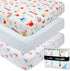 GROW WILD Nautical & Ships Baby Crib Sheets for Boys (3 Pack)