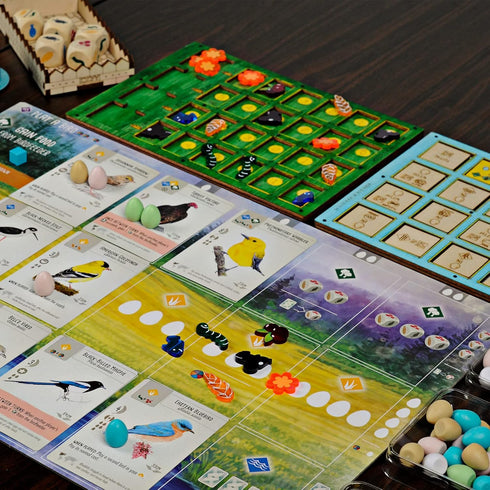 CZYY Wingspan Food Resource Tokens, Included Nectar Set of 174 Acrylic Laser Cut Upgraded for Wingspan Board Game