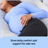 27"" 55"", Medline Maternity Body Pillow, Sleep Pillow, U-Shape, Adult Side Sleepers, Full Body Pregnancy Pillow
