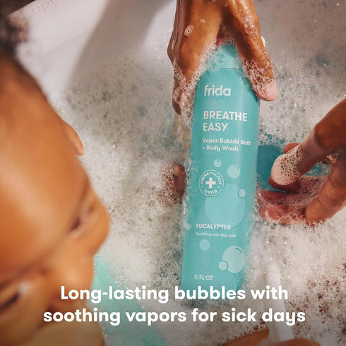 10oz Frida Baby Eucalyptus Vapor Baby & Kids Bubble Bath + Body Wash, Toddler & Baby Body Wash, Dermatologically