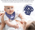 Set 8 DOKMA Organic Cotton Baby Drool Bibs - Bandana Teething Bibs for Baby - Bandana Drool Bibs - Ultra Soft, No