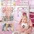 RDYEAAR Bow Organizer for Girls, Headband Organizer for Baby Girl, Bow Hanger for Girls, White Baby Girl Nursery Decor