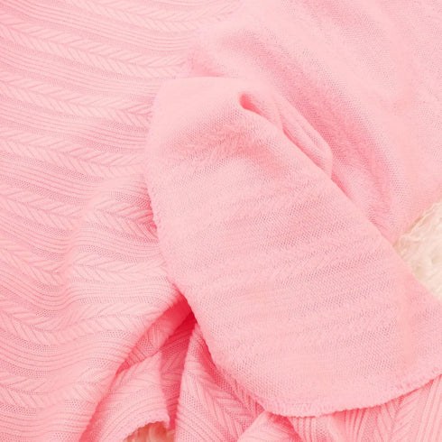 DRESHOW BQUBO Newborn Receiving Blanket Toddler Warm for Girls with Matching Bow Hat and Headband Gift