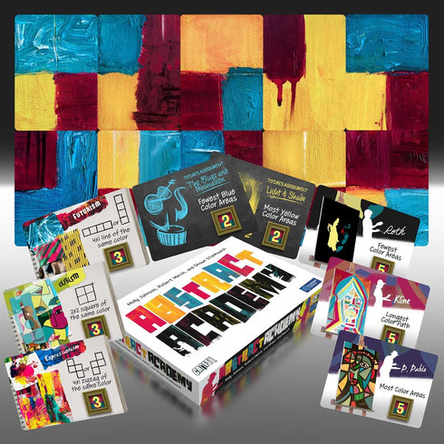 Abstract Academy by Crafty Games: Creative Strategy Board Game for 2-4 Players, 30-45 Minutes Gameplay