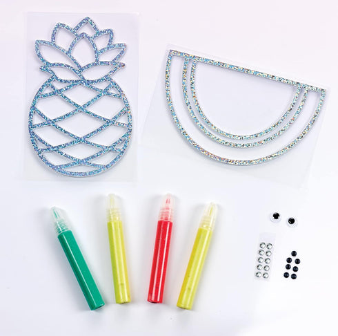 Creativity for Kids Window Art Fun Fruits: Paint and Decorate 2 Suncatchers for Kids' Window Art
