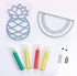 Creativity for Kids Window Art Fun Fruits: Paint and Decorate 2 Suncatchers for Kids' Window Art