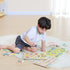 GRINNNIE Wooden Peg Puzzle, 4 PCS Montessori Learning Puzzles for Toddlers 2-4 Years, Numbers, Letters, Animals Gifts