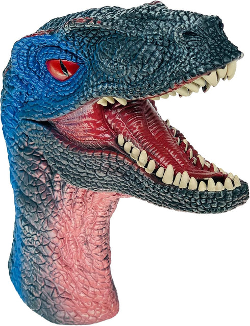 Gemini&Genius Dinosaur Toys Velociraptor Hand Puppets - Role Play Gift Toy and Party Supplies for Kids