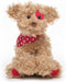 Bearington Harry Hugglesmore Valentine's Day Stuffed Animal, 11 Inch Brown Puppy, Ideal for Gifts