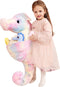 IKASA Giant Seahorse Stuffed Animal Plush Toy, 30" Large Cute Jumbo Soft Toys with Two Babies, Gifts for Kids
