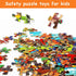 100 Piece Jigsaw Puzzles for Kids Ages 4-10, Construction Engineering Vehicle Puzzles, Educational Toys Gift