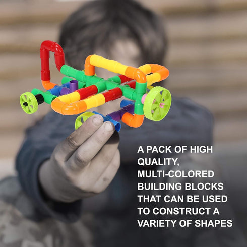 STEM Building Blocks Toy for Kids, Educational Toddler Preschool Brain Toy Kit for Ages 3-8, Creativity Materials