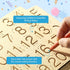 hzsshb 3-8 3 Learn to Write - Number & Letter Tracing Boards for Kids Ages Wooden Alphabet Learning Montessori Year Old