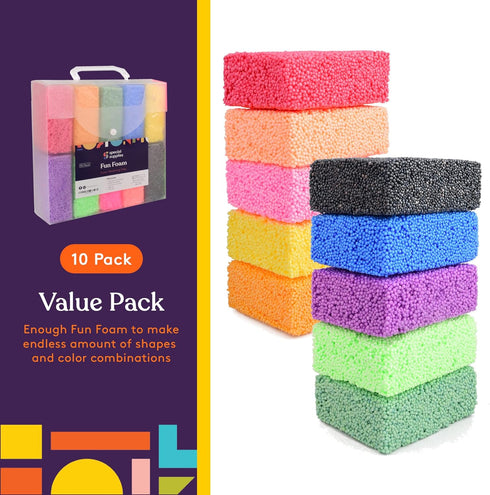 Special Supplies Fun Foam Modeling Beads Play Kit, Children’s Educational Clay for Arts Crafts (10)