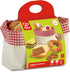 Playset Hape Toddler Bread Basket |Soft Pretend Food for Kids, Bread Toy Basket Includes Toast, Jam Cookie, Cake, Soda