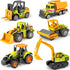 6 Pack Construction Toy, Mini Diecast Farm Tractor Toy Construction Trucks for
