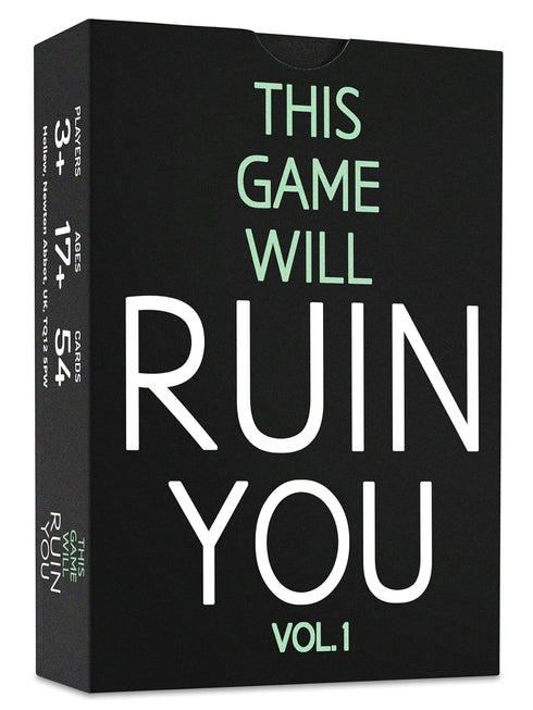 This Game Will Ruin You Vol 1 - Card Games for Adults & Bachelorette Parties, Fun Game Night Ideas for Groups & Couples