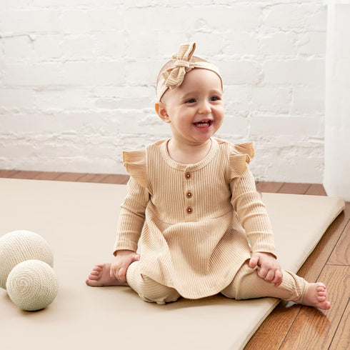 Stylish Padded Baby Play Mat for Your Boy or Girl - Extra Thick & Super Soft Vegan Leather Floor Mat Creates A Safe