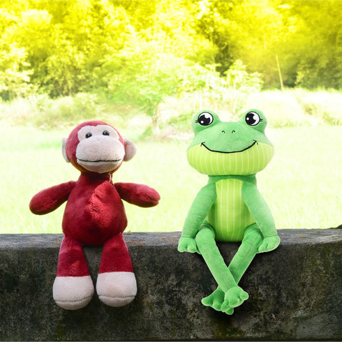 Frog Stuffed Animal Plush Toy, Soft Cuddly Green Frog (17 Inch) for Home Decor